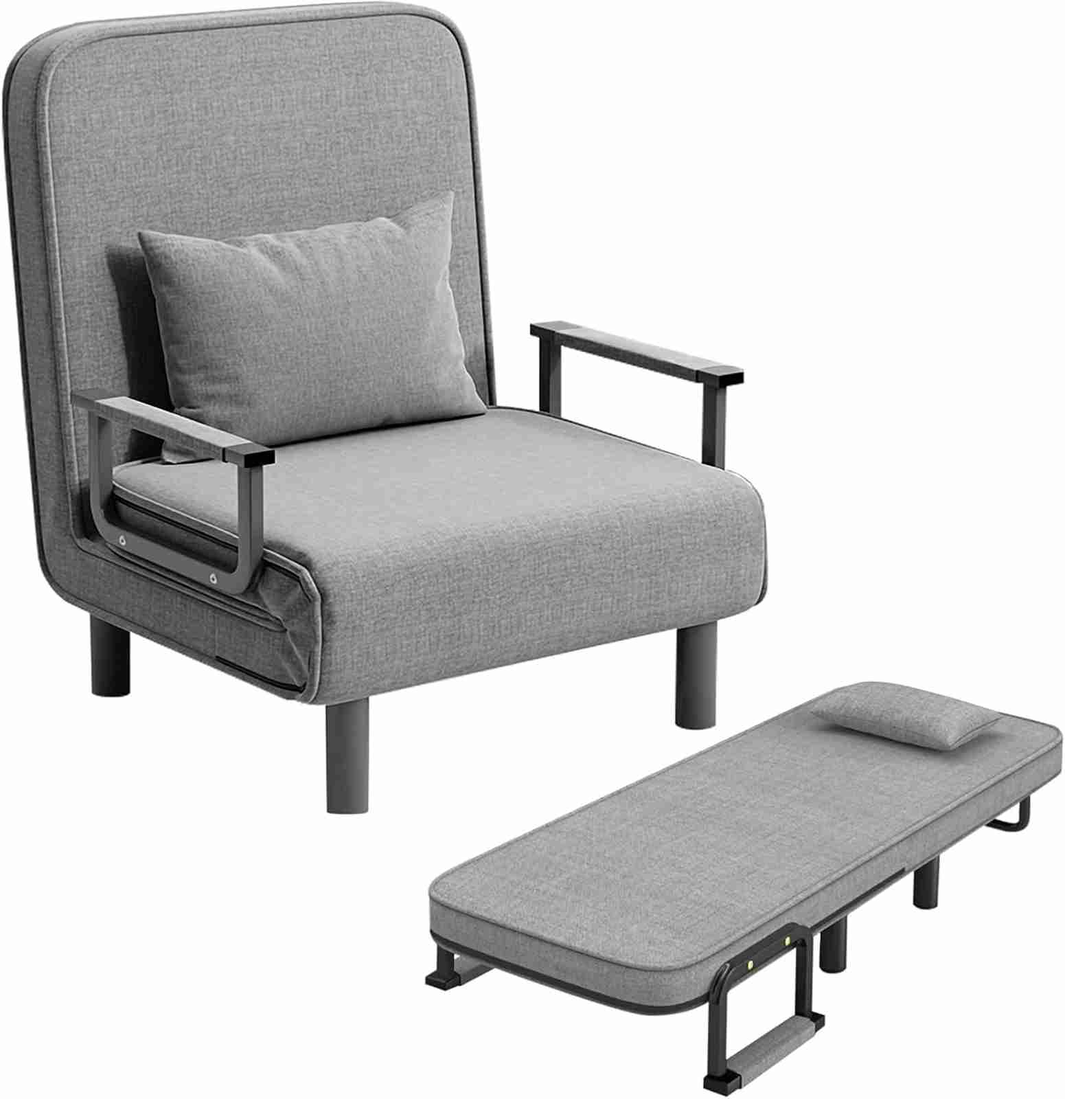 　　　 -------商品詳細------- 【商品仕様】 サイズ：ソファ時 幅65/80×奥行き68×高さ80cm ベッド展開時 幅65/80×奥行き188×高さ24cm 材質：貼り材 ポリエステル 中材：スチールパイプ、ウレタンフォーム、ポリエステルわた，【重量】12kg 【耐荷重】100kg ソファーベッド 一人用ソファーベッド 一人暮らし、もっと良い心地で新しい生活スタット 【使い方自由な3WAYソファ】ソファ、カウチ、ベッドの3タイプで自分のスタイルに合わせて使用できます。シーンに応じて自由に使えるよう、簡単に組み換えができる設計です。この折りたたみソファーベッドはソファとベッドの両方の機能を兼ね備えており、日常のくつろぎを提供する快適なソファとしてだけでなく、必要に応じて広々としたベッドに簡単に変換できます。家庭のリビングルーム、書斎、またはオフィスなど、さまざまな使用シーンに対応しています。 ソファーベッド コンパクト：ひとりがけソファー おしゃれ現代の都市生活では、スペースは一種の贅沢となっています。折りたたみ構造により、このソファーベッドは効果的にスペースを節約し、ベッドが不要なときは簡単に折りたたんでより多くのスペースを解放し、室内スペースを十分に活用します 【6段階リクライニング】6段階リクライニング機能搭載で、一番くつろげる角度に調節可能です。腰当てや枕としても使えるクッション付きで、さらに快適なリラックスタイムを提供します。ソファーベッド人間工学に基づいたデザインを採用し、背もたれの角度は90?180°まで6段階調整可能です。お好みの角度でリクライニングできます。 【コンパクトなサイズ設計】幅と奥行きに余裕がありながらも、部屋に合わせやすいコンパクトサイズです。リビングや一人暮らし、フンルームにも最適です。シンプルでスタイリッシュな外観：外観デザインはシンプルで洗練されており、流れるようなラインと配色が調和し、さまざまなホームスタイルに適合します。モダンなシンプルスタイル、北欧スタイル、地中海スタイルなど、さまざまなインテリアに組み合わせることができます。清潔で管理が容易：生地は防汚性と抗菌性があり、清掃が容易で外観と衛生を保つことができます。 【快適な座り心地】マット部分は100%ウレタンフォームを使用し、しっかりとした厚みで底つき感がありません。通気性の良い張地で、年中快適に使用できます。この折りたたみソファーベッドは、高密度のスポンジや耐摩耗性の布地など、高品質な素材を使用しており、長期間の使用寿命と快適な体験を保証します。汚れたら外して洗えるカバーリングで、常に清潔に保てます。ご注意：椅子の4本の脚を取り付ける際は、椅子の底面の布の上にある4つの穴を見つけてください。その穴の周囲にある内部フレームのネジ穴を確認し、取り付けを行ってください。説明 商品の説明多機能用ベッド【多機能用ベッド】1台3役ソファ・カウチ・ベッドへ変化するソファベッド。組立簡単で、女性や一人暮らしの方でも素早く簡単に組み立てられます。寝室やリビングルーム、畳部屋など、ベランダにもぴったり。テレビを見る時、ゲームをやる時、チャットする時、本を読む時、色々なシーンにご使用いただけます。【使いやすい折り畳めるベッド】チャック付きで、カバー取外し可能です。洗濯機で丸ごと洗えることができます。使わない時は折りたたんで収納できる便利な折りたたみソファベッドです。ワンルームやコンパクトなお部屋にも置きやすい省スペース仕様です。【快適な座り心地】高反発のクッションは高弾性スポンジで内部が充填されており、柔らかくてしっかりとしたサポートを提供します。頭までしっかりと支える高さのあるハイバックタイプで、長時間くつろぎたい方におすすめです。頑丈な金属フレームは体の重さを完璧に支え、素晴らしい安定感を与えます。【機能】背もたれは多段階にリクライニングします。力が弱い女性やお年寄りでも扱いやすくて、お好みに合わせて、リクライニングの角度を自由自在に調整できます。リクライニングを倒してソファ→カウチソファ→ベッドへと簡単にチェンジすることができます。ゆったり寛ぐちょうど良いサイズ感で、スペースを有効活用でき、来客用のベッドとしても人気です。【デザイナーの「思い」と職人の「技」が光り】丁寧に編まれた生地を使用、やわらかく優しい手触り、どんな季節でも快適に使用可能です。耐久性と適度な弾力のある座り心地を味わえるソファです。座り心地の好みや体型にあわせて自由に変えられるので、体にフィットさせやすいでしょう。