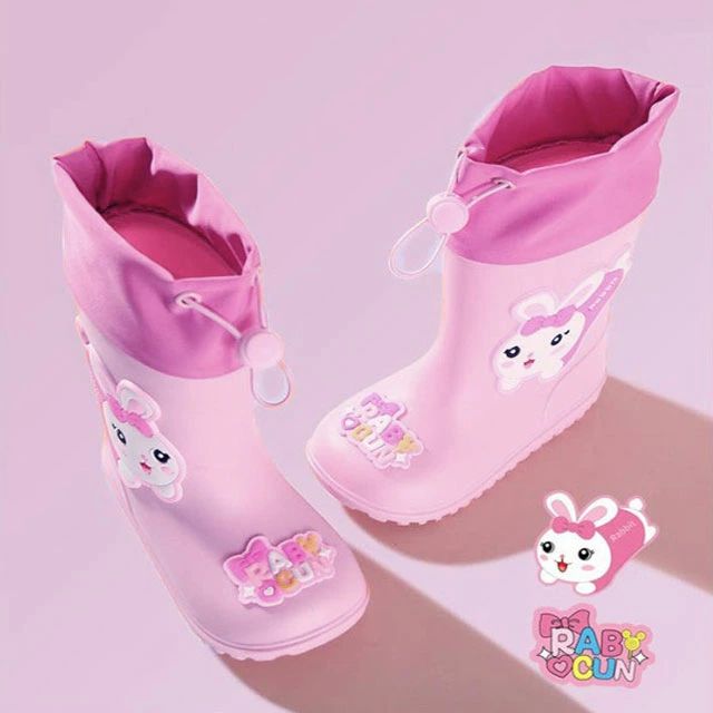 小学生 子供 【絞れるフード付き】 ロング 男の子 雨 通学 レインブーツ ジュニア 女の子 レインブーツ キッズ 長靴 通園 雨靴