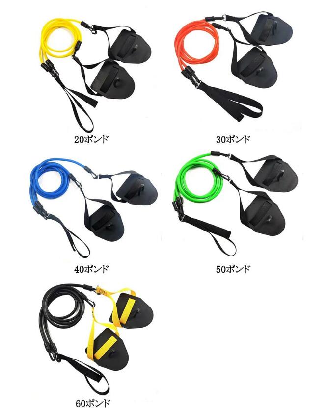 トレーニングチューブ 水泳練習用具 健康 運動 弾性 水泳用 ストレッチコード スイ...