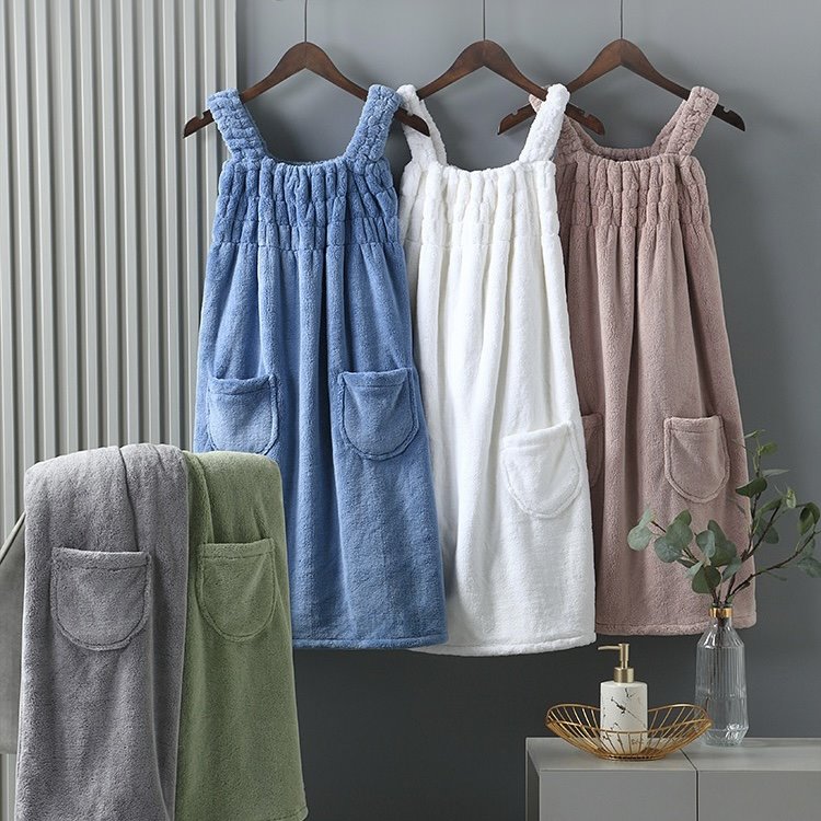 Body Towels - 湯上りタオル ローブ 超吸水 レディース 着るバスタオル タオル 部屋着 送料無料 ルームウエア ワンピース パジャマ バスタオル