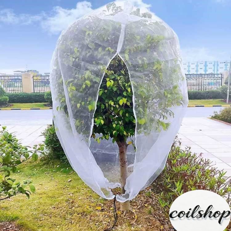 ファスナー付 プランター用 防虫 野菜 300x300cm 植物保護袋 虫よけカバー 果樹栽...