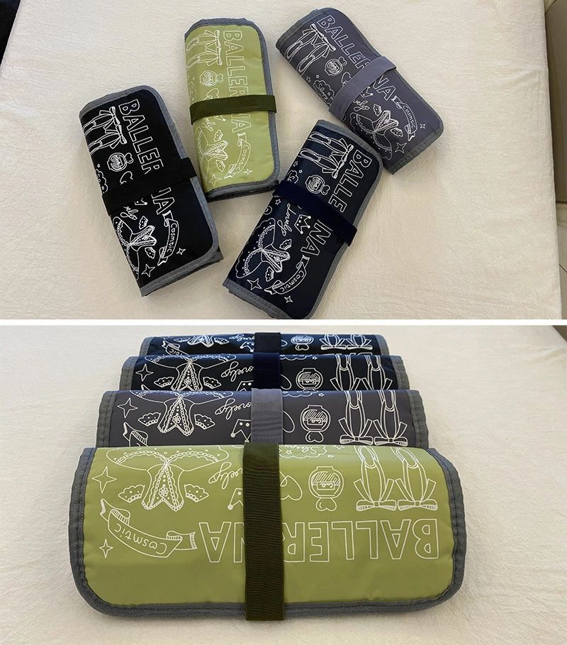 バレエ シューズケース トゥシューズケース ロールケース シューズ収納 シューズバ...