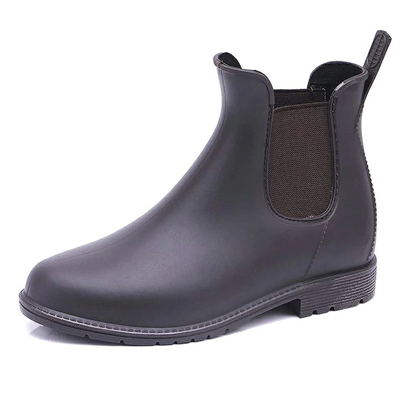 ショート レインブーツ ローヒー サイドゴア レディース サイドゴア ブーツ 防水 園芸 レインシューズ シンプル ショート ブーツ