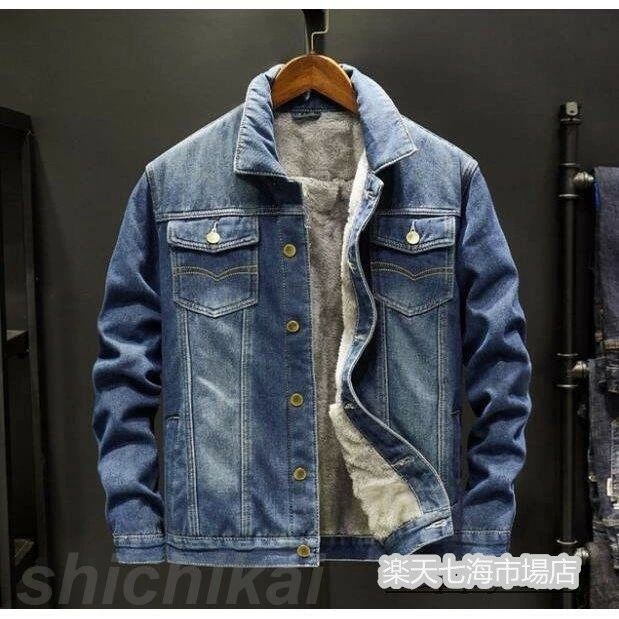 ホ 全店2点 2色 冬物 防寒服 ウォッシュブルー ヴィンテージ 裏ボア ブルゾン ボアGジャン アウター ジージャン Gジャン メンズ