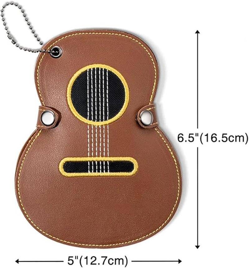ギターピックホルダー ギターピック収納袋 ポータブル ピック収納ポーチボックスギ...