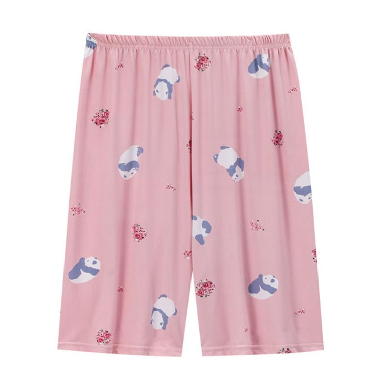 天神橋セレクトのパンツ パンツ 春 5分丈 パジャマ ルームウェア 短パン ナイトウェア ショートパンツ パンダ ルームパンツ 入院 ハーフパンツ 夏 パンツ 薄手 ズボン リラックス パンツ ショーツ 半ズボン 快適 快適 産後 ゆったり 部屋着 レディース｜アングル2
