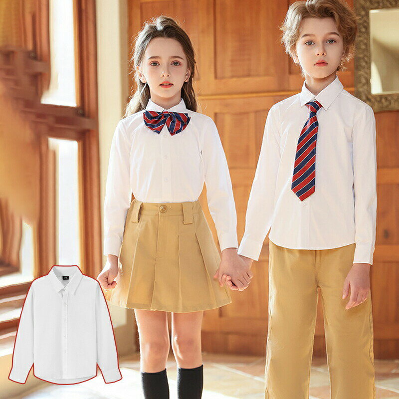 Rakuten - 男の子 女の子 トップス フォーマル 子ども キッズ 入学式 長袖 結婚式 子供 インナー シャツ ジュニア 白 送料無料 発表会 卒