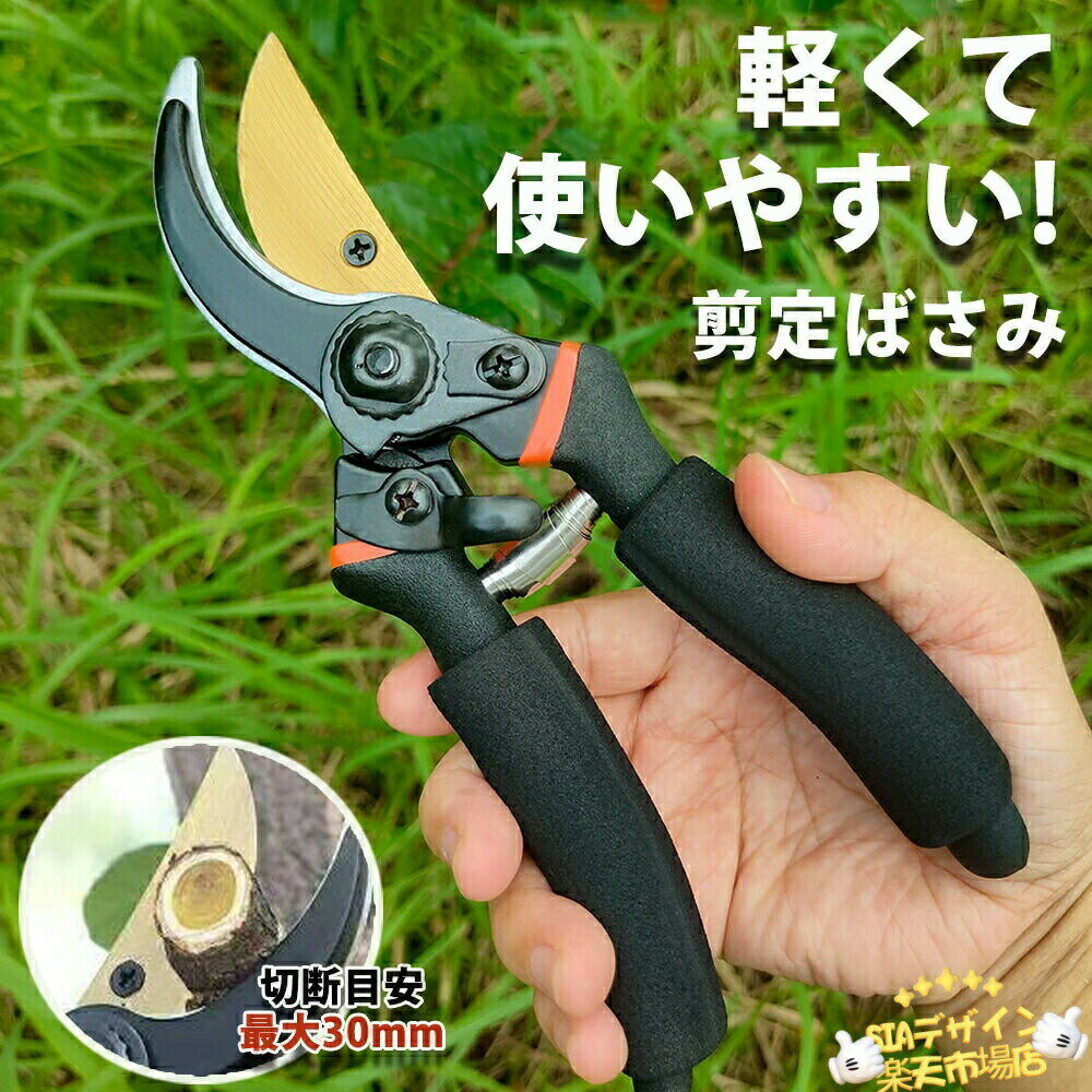 剪定バサミ 軽量 剪定ばさみ 2段階調節可能 剪定鋏 女性用 園芸用はさみ SK85 剪定バサミ 安全ロック付き 握りやすくサクサク切れる 人気 生け花 庭木 枝切り 果樹 庭木剪定用 枝切り 盆栽 観葉植物 庭園 剪定 作業 はさみ 高炭素鋼刃 フッ素コーティング 錆びにくい 剪定ばさみ 剪定バサミ 2段階調節可能 剪定鋏 女性用 園芸用はさみ SK85高炭素鋼刃 錆びにくい ガーデニング 握りやすい枝切りはさみ 盆栽 観葉植物 庭木や果樹の剪定作業など、お庭のお手入れの必需品！軽い力で安全・楽々にカットできる剪定ばさみです。刃にはSK5鋼を使用し優れた切れ味を実現。硬度が高く、摩擦やサビにも強いので耐久性◎シャープな切れ味を保ち、長くご愛用いただけます。草花のカットはもちろんのこと、30mmの太い枝も手軽に剪定いただけます。スムーズにカットできるので、切断面は滑らかな仕上がりに。枝を不用意に傷つけることがなく、植物への負担も最小限に抑えられます。より軽い力で作業できるよう、省力バネ設計を採用しました。グリップ部分は握りやすく、滑りにくい仕様になっているため力のいる作業でもしっかりと握ることができます。保管する際や使用時以外にはストッパーを使用し、簡単に刃を閉じておけるので安心です。生け花・盆栽・ガーデニング・植木のお手入れ、DIYなど幅広い用途にご使用いただけます。作業の際には刃先に十分ご注意いただき、必要に応じて保護具を着用するなど怪我のないようご使用ください。お子さまの手の届かない場所に保管してください。 5 商品情報【精密切断、鋭利耐久性】良質なステンレス鋼材質を採用し、特殊な熱処理技術を経て、はさみの刃の切れ味が長く、各種の硬度の枝に簡単に対応することを確保し、若枝から硬い木本植物まで簡単に剪定でき、あなたの花園の清潔で美しいことを維持する。 【人間工学設計、快適グリップ】ハンドルは柔軟なゴムで包まれ、手のひらの曲線にフィットし、長時間使用しても疲れない。軽量設計で、女性や子供でも簡単に操作でき、ガーデニングを楽しむことができます。 【防錆は洗浄しやすく、適用範囲が広い】花卉の剪定、果樹の剪定、盆栽の剪定などの各種植物に適用する。ホームガーデンでもベランダ花壇でもプロの農場でも、重要な役割を果たすことができます。ガーデニングツールとしてもDIYツールとしても使用でき、ガーデニング愛好家や専門家の第一選択と必須ツールです。 【安全ロック、安全便利】便利な安全スイッチクリップは、使わないときは開口部をロックでき、家庭のツールボックスに簡単に置くことができ、外出するときはバッグの中に入れて携帯することができ、手の怪我を避けることができ、身につけて安全に携帯することができる。 【手に取りやすくメンテナンスし、長く使用する】刃は取り外し可能な設計で、洗浄とメンテナンスに便利である。専用の砥石を搭載し、はさみの切れ味を楽に回復し、寿命を延ばす。防水防錆処理、各種環境に適応し、長時間使用後も良好な状態を保つことを確保する。 【広い適用範囲】剪定バサミは、庭、果樹園、鉢植え、菜園などに適しています。生け花、植木の剪定、摘果などに使用できます。園芸用具としてだけでなく、DIY用具としても使用できます。果樹栽培者にもおすすめです。使用中に問題が発生した場合は、お問い合わせください。 メーカー希望小売価格はメーカーサイトに基づいて掲載しています剪定バサミ 軽量 剪定ばさみ 2段階調節可能 剪定鋏 女性用 園芸用はさみ SK85 剪定バサミ 安全ロック付き 握りやすくサクサク切れる 人気 生け花 庭木 枝切り 果樹 庭木剪定用 枝切り 盆栽 観葉植物 庭園 剪定 作業 はさみ 高炭素鋼刃 フッ素コーティング 錆びにくい 剪定ばさみ 剪定バサミ 2段階調節可能 剪定鋏 女性用 園芸用はさみ SK85高炭素鋼刃 錆びにくい ガーデニング 握りやすい枝切りはさみ 盆栽 観葉植物 庭木や果樹の剪定作業など、お庭のお手入れの必需品！軽い力で安全・楽々にカットできる剪定ばさみです。刃にはSK5鋼を使用し優れた切れ味を実現。硬度が高く、摩擦やサビにも強いので耐久性◎シャープな切れ味を保ち、長くご愛用いただけます。草花のカットはもちろんのこと、30mmの太い枝も手軽に剪定いただけます。スムーズにカットできるので、切断面は滑らかな仕上がりに。枝を不用意に傷つけることがなく、植物への負担も最小限に抑えられます。より軽い力で作業できるよう、省力バネ設計を採用しました。グリップ部分は握りやすく、滑りにくい仕様になっているため力のいる作業でもしっかりと握ることができます。保管する際や使用時以外にはストッパーを使用し、簡単に刃を閉じておけるので安心です。生け花・盆栽・ガーデニング・植木のお手入れ、DIYなど幅広い用途にご使用いただけます。作業の際には刃先に十分ご注意いただき、必要に応じて保護具を着用するなど怪我のないようご使用ください。お子さまの手の届かない場所に保管してください。 5 商品情報【精密切断、鋭利耐久性】良質なステンレス鋼材質を採用し、特殊な熱処理技術を経て、はさみの刃の切れ味が長く、各種の硬度の枝に簡単に対応することを確保し、若枝から硬い木本植物まで簡単に剪定でき、あなたの花園の清潔で美しいことを維持する。 【人間工学設計、快適グリップ】ハンドルは柔軟なゴムで包まれ、手のひらの曲線にフィットし、長時間使用しても疲れない。軽量設計で、女性や子供でも簡単に操作でき、ガーデニングを楽しむことができます。 【防錆は洗浄しやすく、適用範囲が広い】花卉の剪定、果樹の剪定、盆栽の剪定などの各種植物に適用する。ホームガーデンでもベランダ花壇でもプロの農場でも、重要な役割を果たすことができます。ガーデニングツールとしてもDIYツールとしても使用でき、ガーデニング愛好家や専門家の第一選択と必須ツールです。 【安全ロック、安全便利】便利な安全スイッチクリップは、使わないときは開口部をロックでき、家庭のツールボックスに簡単に置くことができ、外出するときはバッグの中に入れて携帯することができ、手の怪我を避けることができ、身につけて安全に携帯することができる。 【手に取りやすくメンテナンスし、長く使用する】刃は取り外し可能な設計で、洗浄とメンテナンスに便利である。専用の砥石を搭載し、はさみの切れ味を楽に回復し、寿命を延ばす。防水防錆処理、各種環境に適応し、長時間使用後も良好な状態を保つことを確保する。 【広い適用範囲】剪定バサミは、庭、果樹園、鉢植え、菜園などに適しています。生け花、植木の剪定、摘果などに使用できます。園芸用具としてだけでなく、DIY用具としても使用できます。果樹栽培者にもおすすめです。使用中に問題が発生した場合は、お問い合わせください。 メーカー希望小売価格はメーカーサイトに基づいて掲載しています