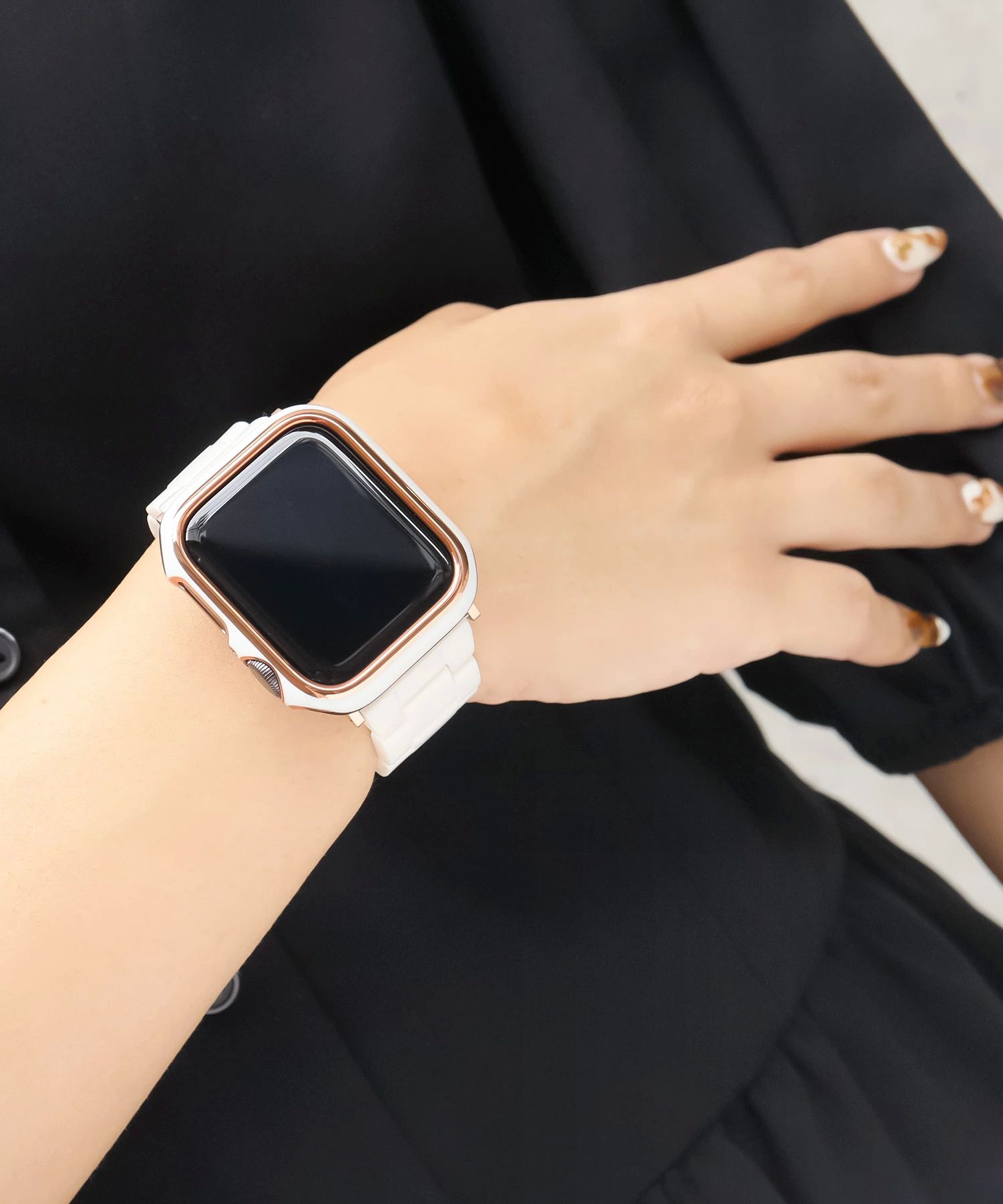 ベルト カバー 2点 バンド レディース ケース アップルウォッチ バンパーカバー 樹脂 替え おしゃれ セット かわいい ブランド