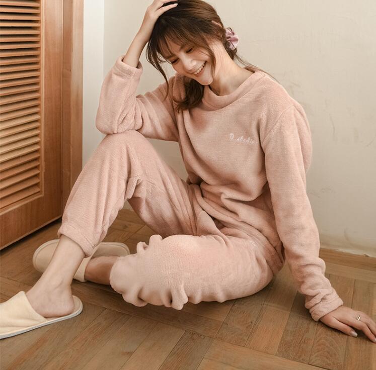 部屋着 もこもこ ナイ 防寒 レディース パジャマ 冬 フリース 秋 パジャマ 【送料無料】ルームウェア 無地 上下セット 寒さ対策
