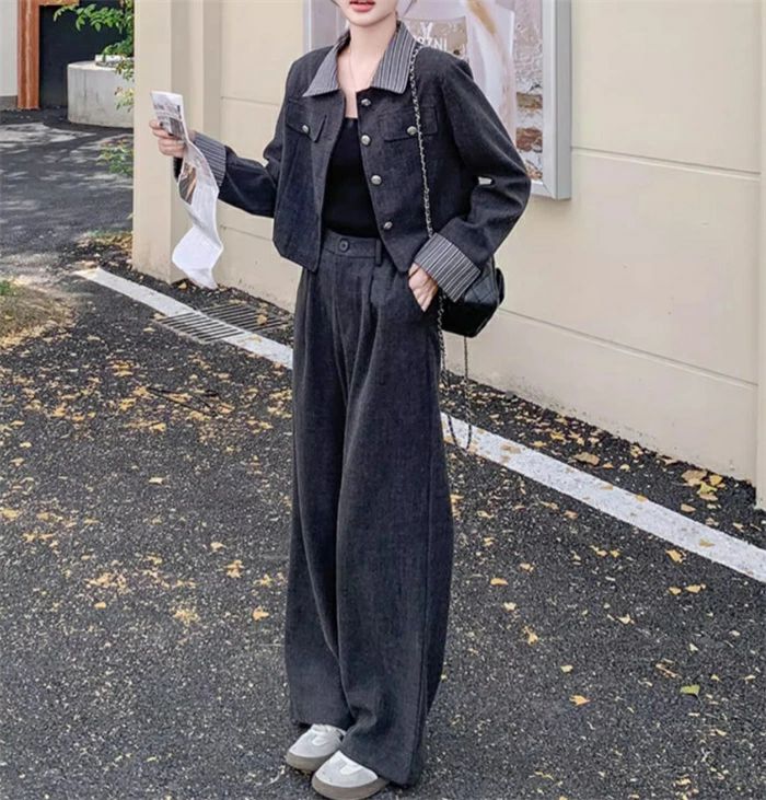樂天商城 - フォーマル スーツ レディース パンツスーツ リクルート スーツ ビジネススーツ セレモニースーツ OL コート セットアップ オフィス ノーカラー ジャケット パンツ フェミニン 2点セット スーツ 通勤 入学式 卒業式 セレモニー