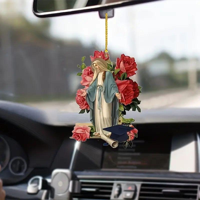 樂天商城 - カーアクセサリー アクリル製 バックミラー 吊り下げ 車内装飾 おしゃれ かわいい カートゥーン風 幸運モチーフ お守り 軽量 チャーム オーナメント