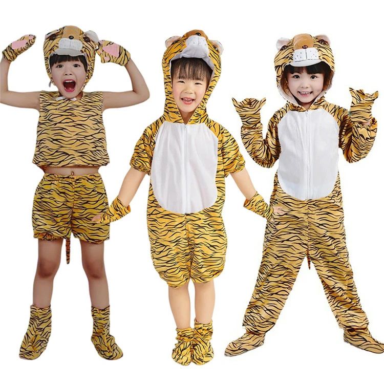 樂天商城 - トラ コスプレ衣装 タイガー 子供用 キッズサイズ 男の子 女の子 コスチューム cosplay 仮装 変装 ハロウイン イベント