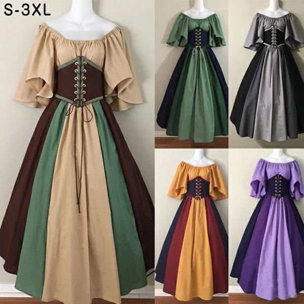 樂天商城 - コスプレ ワンピース レディース ドレス 中世ヨーロッパ お姫様 貴族 洋装 半袖 ベルスリーブ ステージ衣装 王族服 豪華 ワンピース ヨーロッパ風 発表会 演奏会 コスチューム ハロウィン 仮装 レトロドレス 学園祭 文化祭 舞台服 演劇 宮廷装 撮影 写真