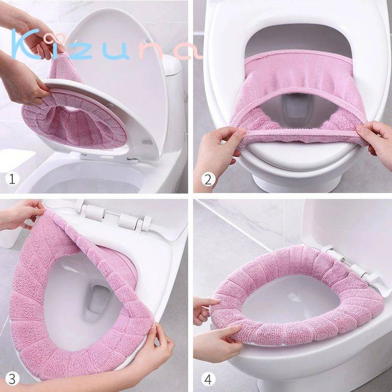 送料無料 便座カバー O型 トイレカバー 無地 単色 丸型 ラウンド シンプル やわら...