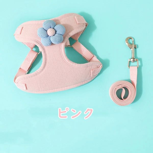 牽引ロープ ドッグ/ネコ用品 通気性 ベスト ペットリード 4color ペット胸当て ペ...