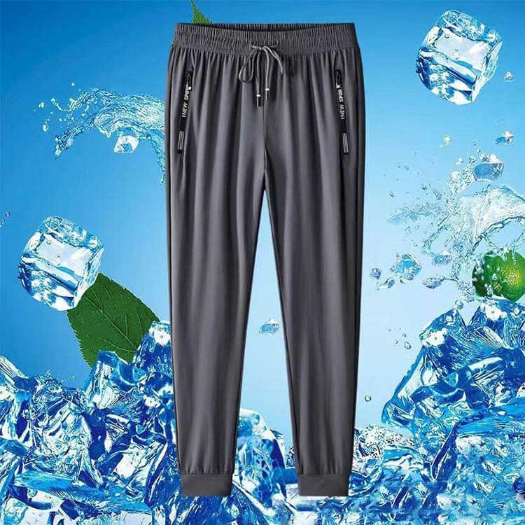天神橋セレクトの【2枚セット】ジョガーパンツ 速乾 夏 涼しい 軽量 ジャージ ストレートパンツ 3type メンズ 冷感 パンツ ジム アンクルパンツ｜アングル3