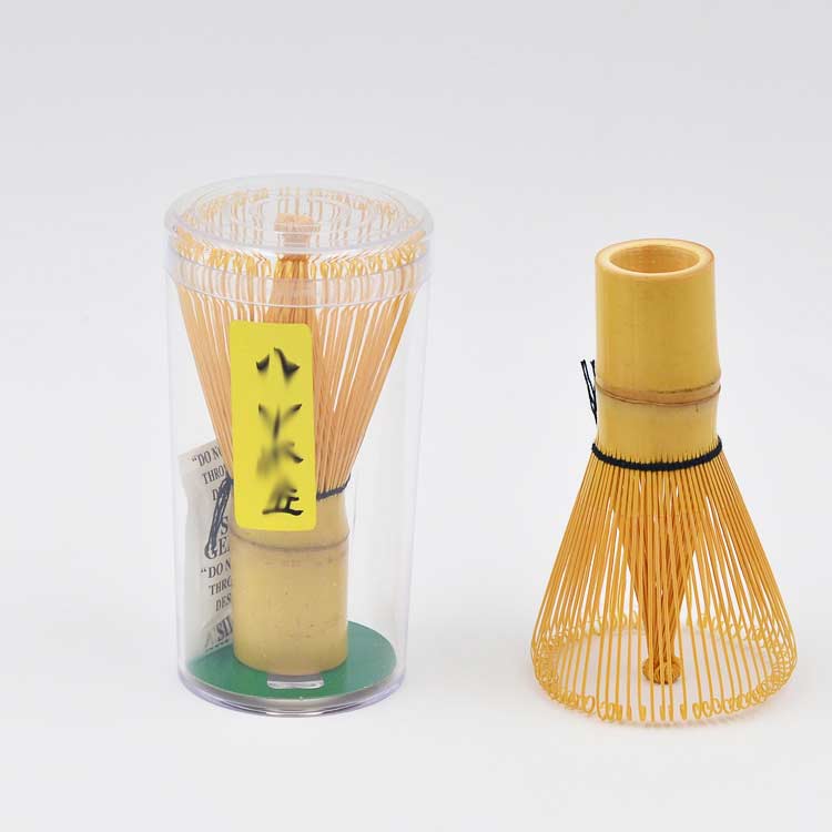 天神橋セレクトの茶筌 80本立 120本立 天然木製 ちゃせん 茶せん 抹茶 竹製 100本立 茶道具 お稽古用 泡立て カフェ 抹茶点て 茶道 学校茶道 百本立 八十本立 百二十本立 竹 茶筅 業務用 土産 白竹 黒竹｜アングル3