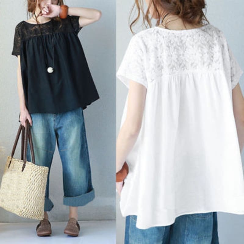 Tunics - 大きいサイ おしゃれ 40代 きれいめ 60代 半袖 tシャツ 【冷感】チュニック ゆったり トップス レディース シニア ブラウス 50代