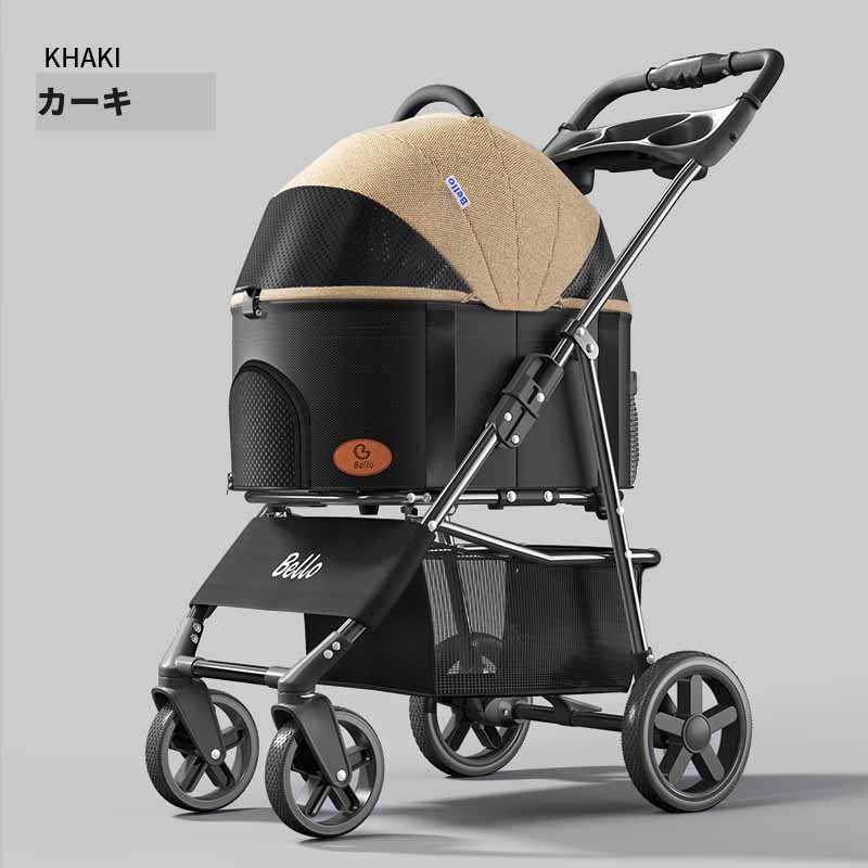 【折りたたみ可能】ペットカート 4輪 小型犬 分離型 ブランド TATOYA ペット用品 ...