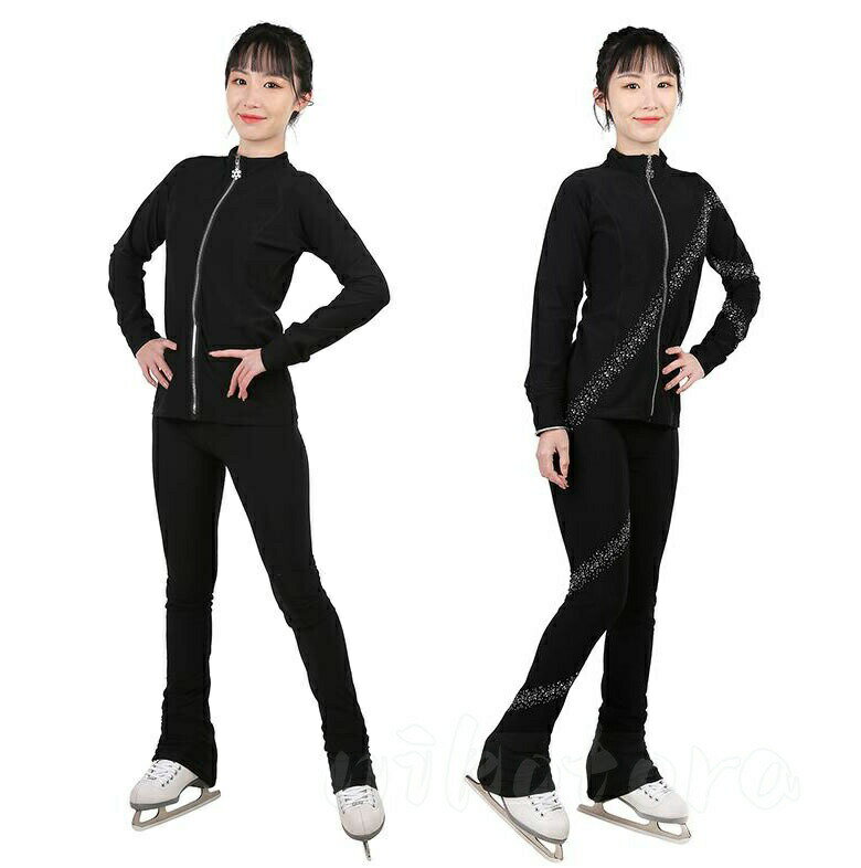 Tops - キラキラ フィギュアスケート衣装 スケートウエア 女の子 S-3XL レディース トレーニング アイスフィギュアスケ ラインストーン