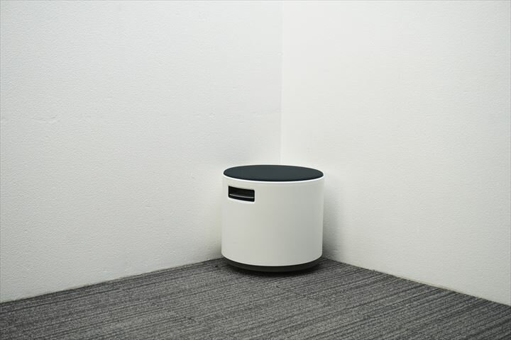 【★★★★】中古 送料無料 スチールケース ターンストーンブイ スツール Φ458 ホワイト／ブラック