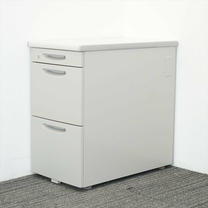 オカムラ SD 3段脇机 A4X2段 中古