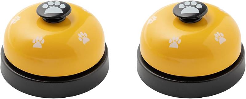二個入り 呼び鈴 猫 犬 卓上ベル コールベル しつけ用 軽量 トレニンーグベル 防水 訓練用品 ペットお..