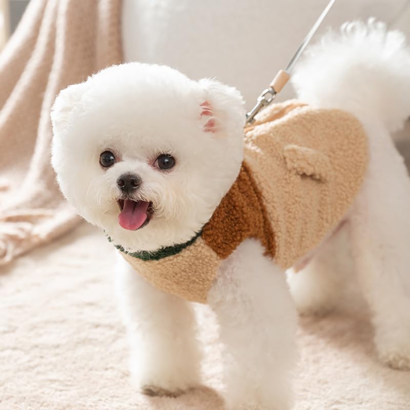 ペット 服 小型犬 秋冬 背中開き ふわふわ かわいい パーカー ジャケット ボア 厚手 ドッグウェア 中型犬 防寒コート あたっか ワンちゃん 洋服 猫服 部屋着 散歩着 お出かけ