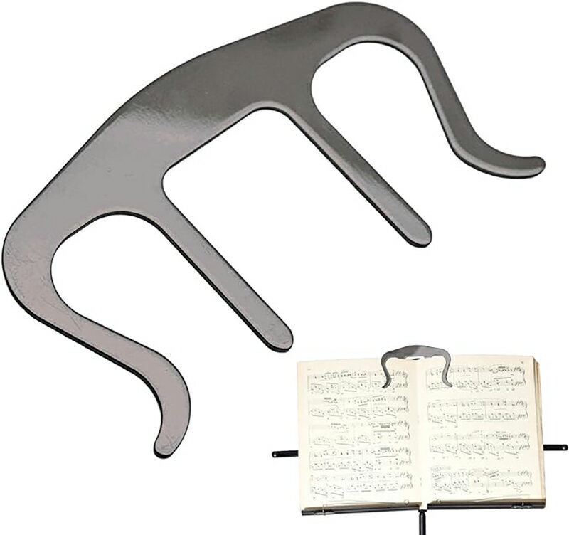 楽譜クリップ 譜面台用クリップ ページオープナー ブックマーク ピアノ音楽クリップ 楽譜スタンド ページスタンド ブックマークスタンド ブッククリップ ページホ...