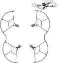 DJI AIR 3用 プロペラガード 360°保護ガード 全方位型保護カバー 着陸ギア保護用 プロテクター 軽量 耐久性 防振 耐衝撃 衝突防止リング 防水 防塵 安全飛行 プロペラ保護 取り付け簡単 DJI AIR 3アクセサリー