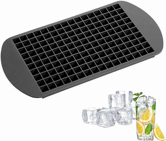 製氷皿 160個取 シリコン製アイストレー製氷器 ミニ 四角氷 氷モールド お菓子お茶やお酒用氷が作れる 取り出しやすい