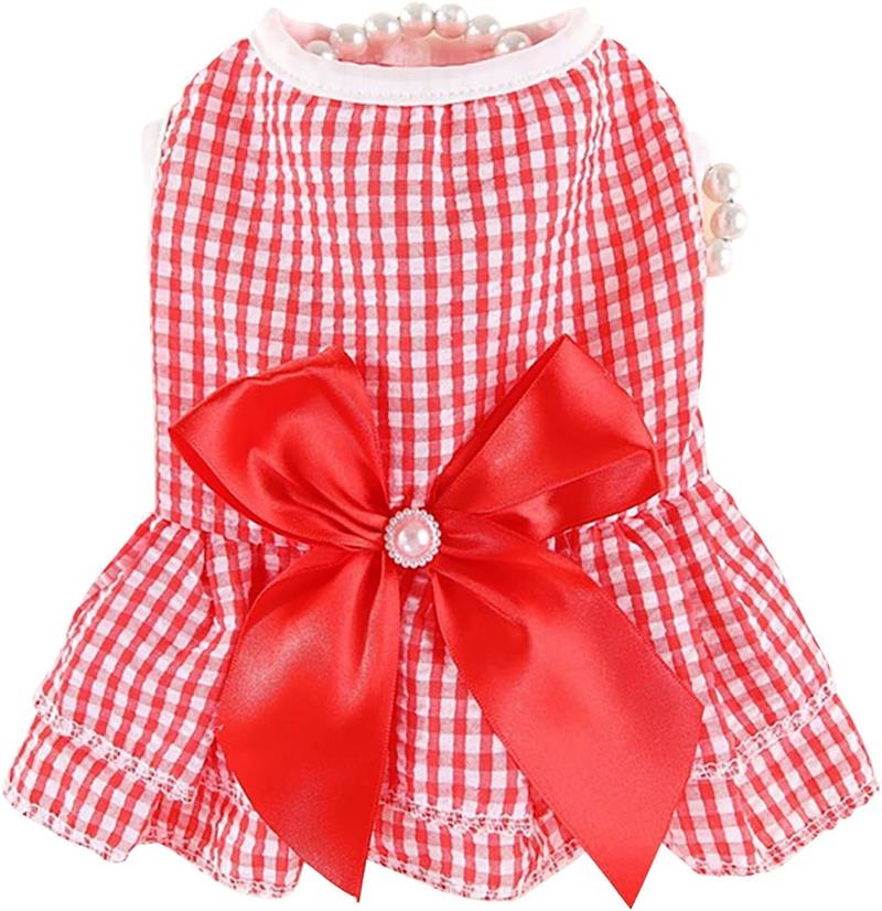 犬服 ペット服 ワンピース ドレス スカート 犬ウェア 犬の服 犬夏服 春夏秋 通気 涼しい ドッグウェア ..