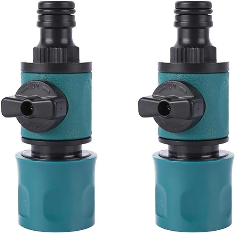 水道ホース ジョイント 2個入り 水道管継手 交換用 両端 ニップル コネクタ 散水コネクター 水道管接続..