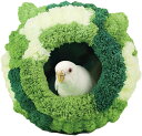 鳥 ベッド 文鳥 巣 インコ 寒さ対策 保温 ぬいぐるみ鳥の巣 鳥たちの寝床 セキセイインコ 片側開放型 暖かい ふわふわ 手編み 丸い穴トンネル 小さな鳥のための丸いハウス(4)