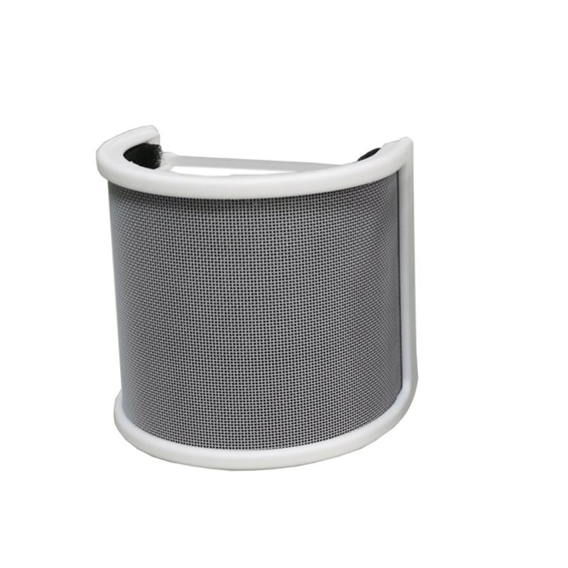 ポップガード 白 ホワイト ポップブロッカー 金属+スポンジ層搭載 U型 ノイズ防止