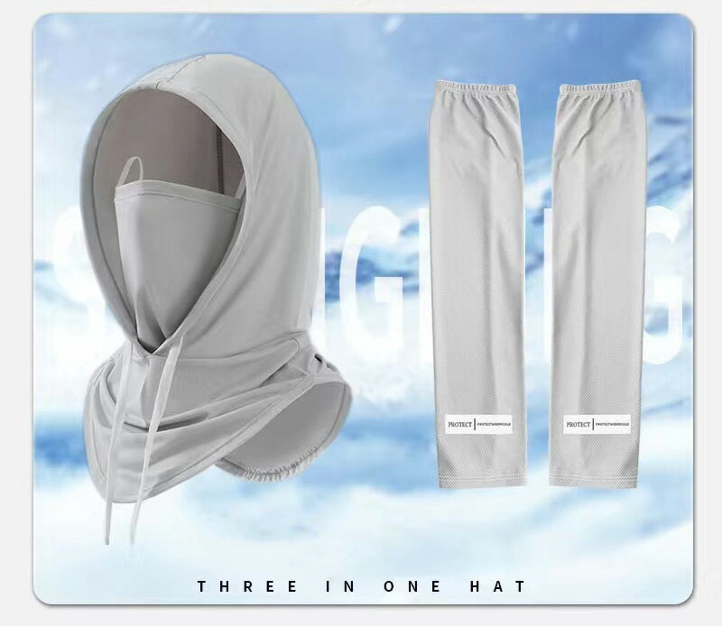 フェイスカバー 冷感，バラクラバ 夏用，ネックカバー，日焼け止めマスク，息苦しくない 吸汗速乾，自転車 バイク ランニング ジョギング スポーツ 登山 釣り