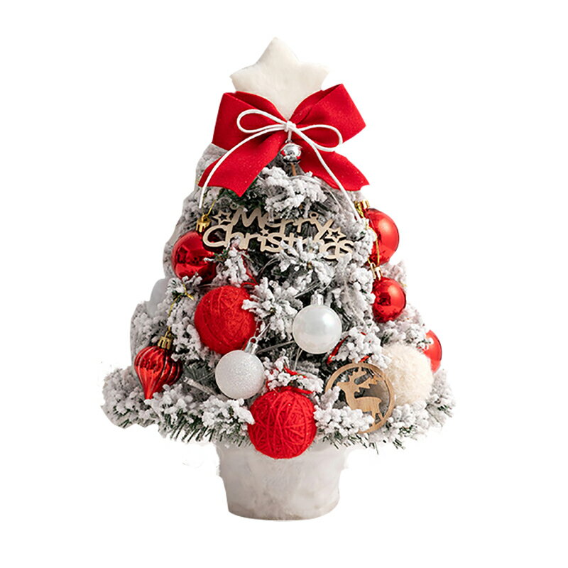 クリスマスツリー 卓上 ミニツリー 北欧 LEDライト付き 飾りつけ 組立簡単 雪化粧 卓上ツリー 小さめ ..