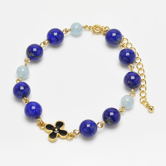 【ポイント20倍】 ラピスラズリ 8mm アクアマリン 6mm ブレスレット パワーストーン 天然石