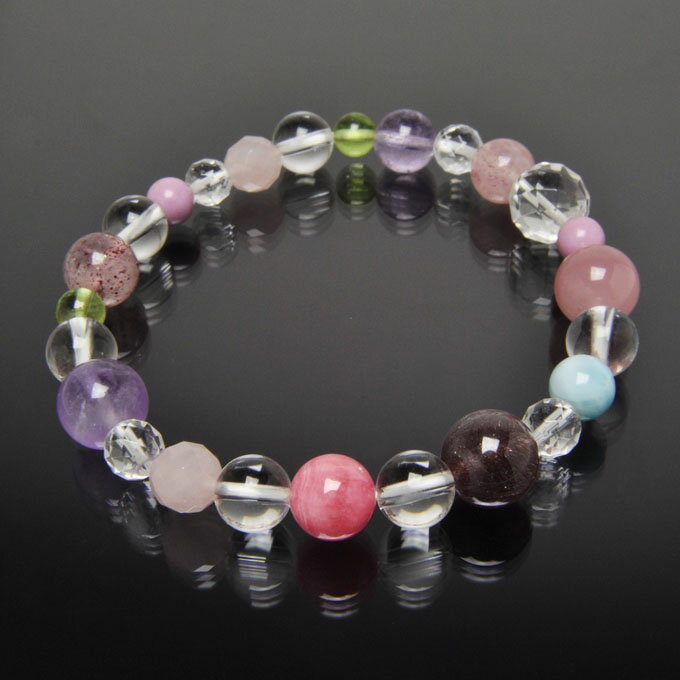 【ポイント20倍】 【限定1点】 スーパーセブン ラベンダーアメジスト ローズクォーツ インカローズ ラリマー ストロベリークォーツ ペリドット フォスフォシデ...