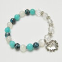 【ポイント20倍】 アマゾナイト 8mm クリソコラ 8mm ムーンストーン 8mm ヒマラヤ水晶 カット8mm ブレスレット 天然石 パワーストーン