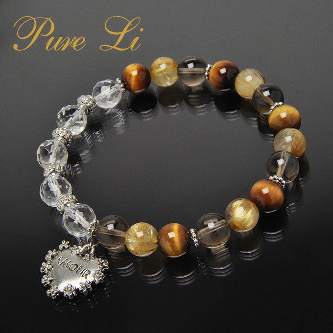 【タイムセール】 ルチルクォーツ 8mm タイガーアイ 8mm スモーキークォーツ 8mm ムーンストーン 8mm ヒマラヤ水晶 カット8mm ブレスレット 天然石 パワーストーン