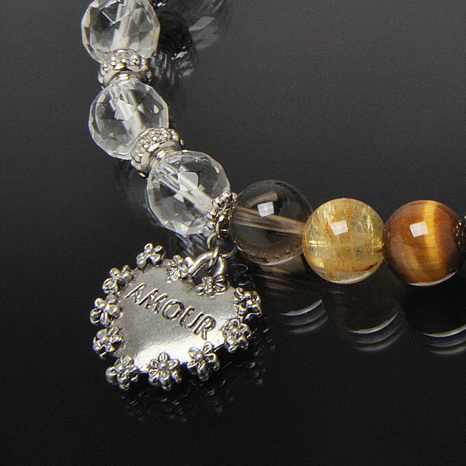 【タイムセール】 ルチルクォーツ 8mm タイガーアイ 8mm スモーキークォーツ 8mm ムーンストーン 8mm ヒマラヤ水晶 カット8mm ブレスレット 天然石 パワーストーン