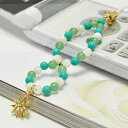 【ポイント20倍】 ハウライトターコイズ× アベンチュリン × マザーオブパール ストラップ パワーストーン 天然石 アクセサリー 携帯電話 スマホ スマートフォン 車のキー 家のキー バッグ お財布 バッグ 鞄 リュック 小物