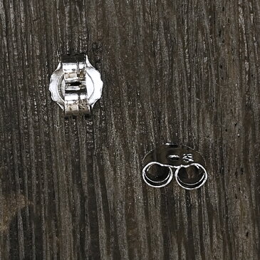 アクセサリー金具 ピアス 芯立 丸皿4mm 1ペア シルバー925 プラチナ仕上げ 留め具 副資材 素材 パーツ ハンドメイド material