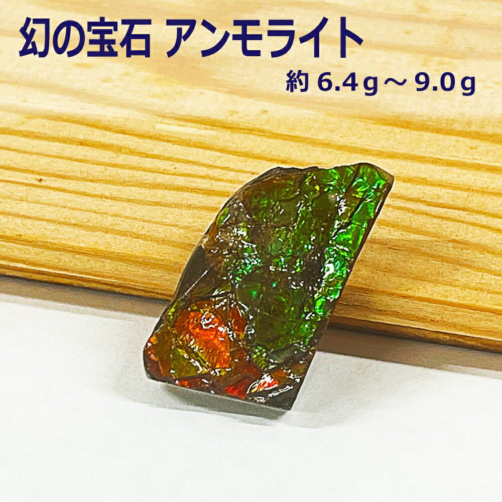 【タイムセール】 カナダ(アルバータ州)産 幻の宝石 アンモライト化石 赤緑系 バッファローストーン （その1） アンモナイト 龍鱗 ドラゴンスケールス 原石 置物 インテリア パワーストーン