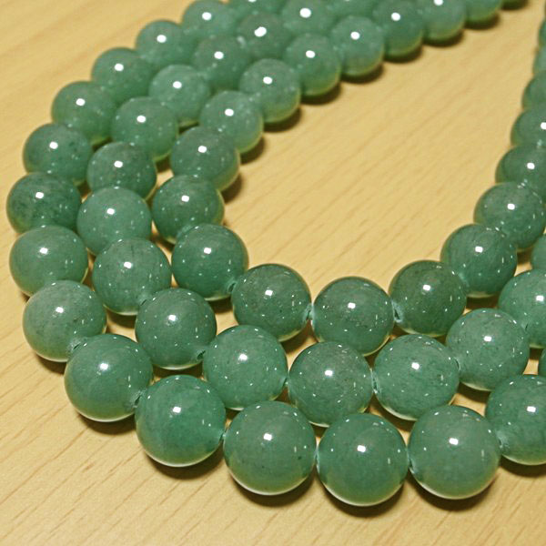 【ポイント20倍】 アベンチュリン 丸珠 一連 (φ4mm-12mm) 丸玉 連売り 一連 1連 個別売り パワーストーン 天然石 アクセサリーパーツ 素材 m...