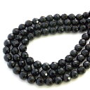【タイムセール】 64面カットオニキス 一連(φ3mm-14mm) 丸玉 連売り 1連 パワーストーン 天然石 アクセサリーパーツ 素材 material