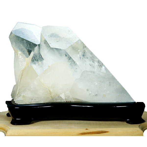  ポイント20倍  天然 水晶 クラスター 4.6kg(ロッククリスタル)インテリ...