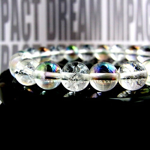 【タイムセール】 4月誕生石 水晶 クラック水晶 夢が現実になる?! 夢具現化装置 DREAM IMPACT ブレスレット ドリームインパクト パワーストーン ...